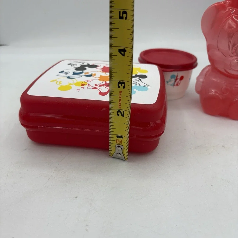Tupperware Disney Mickey Ears Through The Years Lunch Set & 2 Mini Eco Water Bot